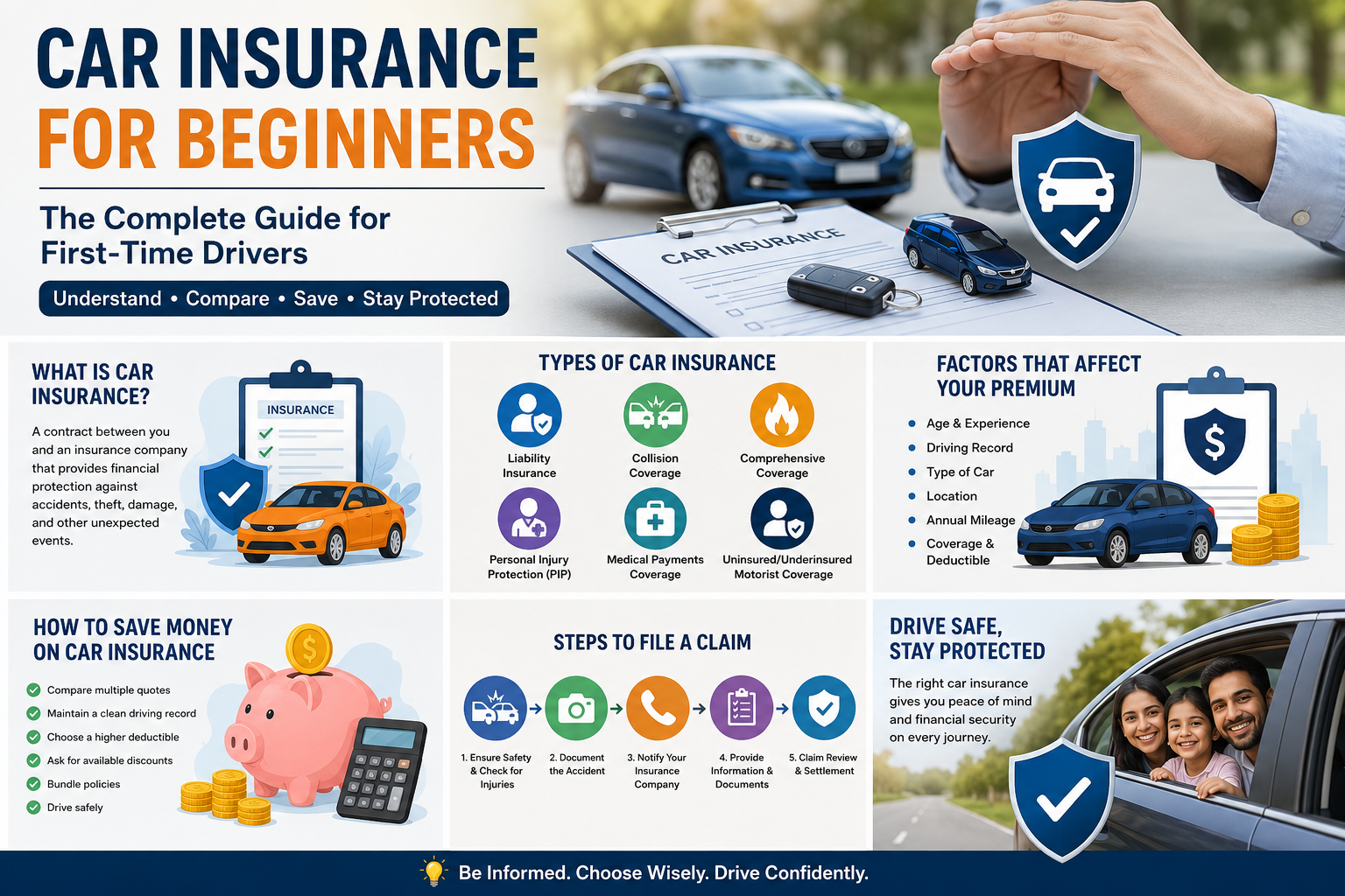 Car Insurance for Beginners: The Complete Guide to Choosing the Right Coverage in 2026
